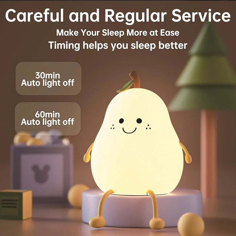 Silicone Pear Night Lamp