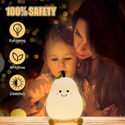 Silicone Pear Night Lamp